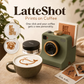 🔥 Retro kaffekonstkamera – Mekanisk latte-schablonpress