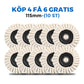 🔥Köp 1 få 1 gratis🔥Polerskiva med flik av ullfil | Hållbar Kvalitet för Alla Poleringsbehov