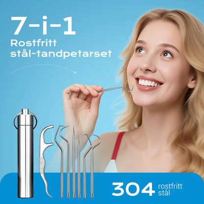 🏆Tysk precisionsteknik! 0,1 mm ultrafin spets för exakt tandtrådsanvändning✨