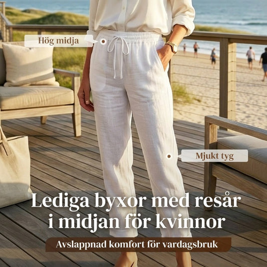 👖 50% RABATT! 🌿 Kali Andningsaktiva & Flexibla Byxor i Linne – Lättvikt, Bekväm Passform & Avslappnad Stil ☀️