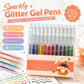 ✨🖊️ 50 % RABATT NU! 🌈 Glitter-Gelpenna Set – Glittrande Bläck, Mjukt Flyt & Snabbtorkande för Anteckningar, Pyssel & Kreativa Projekt 🎨💖