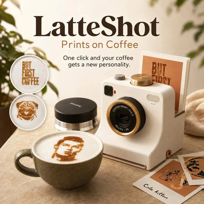 🎃 Halloween-erbjudande – 50% RABATT! 🔥 Retro kaffekonstkamera – Mekanisk latte-schablonpress