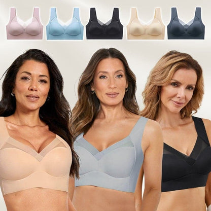 ⏳Kampanj sista dagen 🎉 köp 1 få 3 gratis 💥 Sexy Gathering Non-Steel Circle Bra