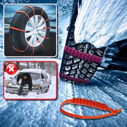 🔥2026 Vinter Hot Sale🔥Universal Återanvändbar Anti-skid Nylon Däckkedjor