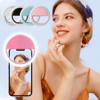 🔥Populära nya produkter🔥Clip-on selfie-ringljus för smartphone