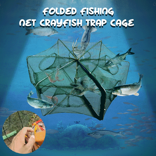 🦐🦀Automatisk hopfällbar fiskfälla – den smarta fällan för större fångster! 🎣✨