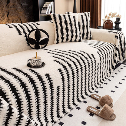 🛋️ 50% RABATT NU! ✨ Mjukt Plysch Sofföverdrag - Tjock & Slitstark med Elastiska Kanter för Skydd och Komfort 🏠🌟