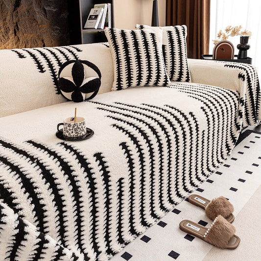 🛋️ 50% RABATT NU! ✨ Mjukt Plysch Sofföverdrag - Tjock & Slitstark med Elastiska Kanter för Skydd och Komfort 🏠🌟