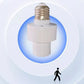 💡 KÖP 3 FÅ 2! ✨ E27 Rörelsesensor Ljussockel - Automatisk Tändning/Släckning med 180° Detekteringsvinkel för Energibesparing 🏠🔋