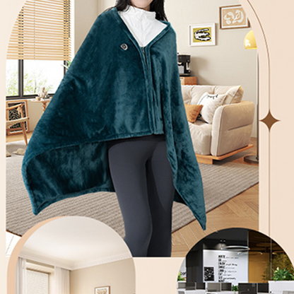 Bärbar USB-uppvärmd filt med dragkedja