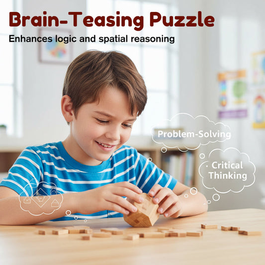 🔥 76 % RABATT! ✨ Luban Lock träpussel – stimulerar rumslig intelligens, design i naturligt trä, pedagogiskt familjespel 🧩🤲