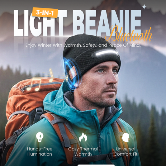 🎄✨ Bluetooth Smart uppvärmd mössa (med LED-lampor) | 50 % rabatt på julklappar | Handsfree musik/samtal, tre värmeinställningar, uppladdningsbar | Den perfekta följeslagaren för vintersport och utomhusäventyr  🎁🚀