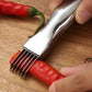 🔥 Buy 1 get 1 free! 7-blade shallot knife – chop onions, peppers, and vegetables in seconds! 🔪✨