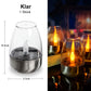 🕯️ KÖP 2 FÅ 1 GRATIS ☀️ | Solcells-LED-bordslampa – Flamlös & Vattentät med Skymningssensor