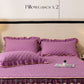 ⏳Begränsad tid 50 % rabatt⏰Ruffled Bed Sheet Skirt / Pillowcases🛏️