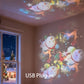 Dynamisk roterande LED-projektorlampa