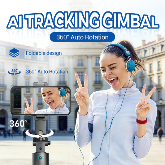 AI-spårande gimbal med dubbla fyllnadsljus