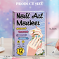 24-färgers dubbeländade nagelkonstpennor set