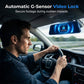 Dashcam med dubbla linser i backspegeln