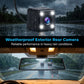Dashcam med dubbla linser i backspegeln