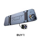 Dashcam med dubbla linser i backspegeln
