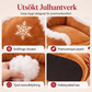 Varm julsläde djur säng