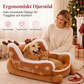 Varm julsläde djur säng