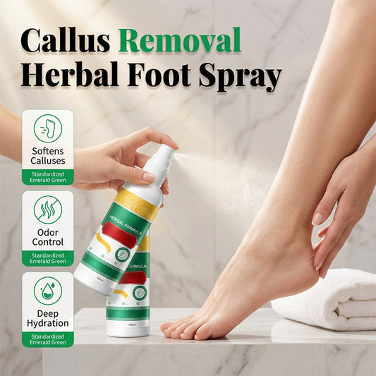 🌿 50% RABATT NU! 🦶✨ Kruidvoetspray för borttagning av förhårdnader – neutraliserar lukt, reparerar torra hälar & återfuktar – perfekt för daglig fotvård 💚🧴