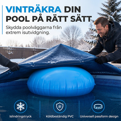 🔥50% RABATT NU! Rund uppblåsbar luftkudde, skyddar pool under vinterförvaring 🏊❄️